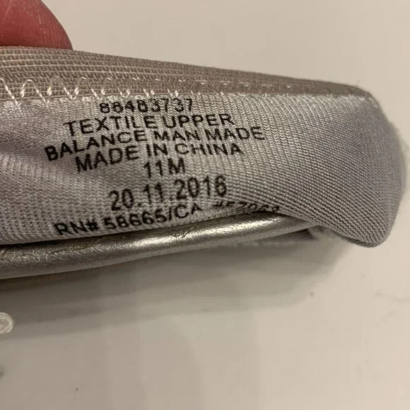 Girl’s Harper Canyon Silver Ballet Flat EUC - Picture 6 of 7